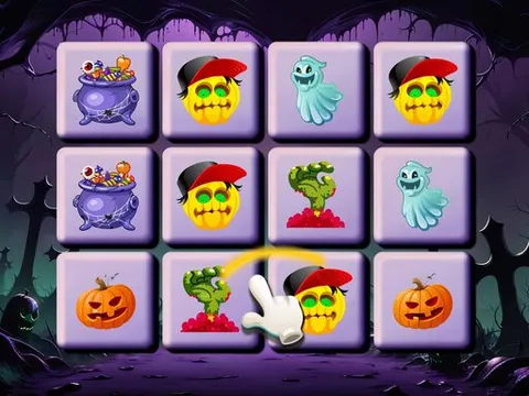 Play Halloween Match Trio - Free Online Puzzle