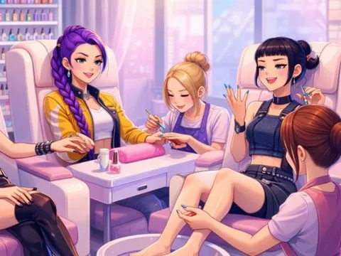 Play K Pop Demon Hunters Nail Studio - Free Online Puzzle